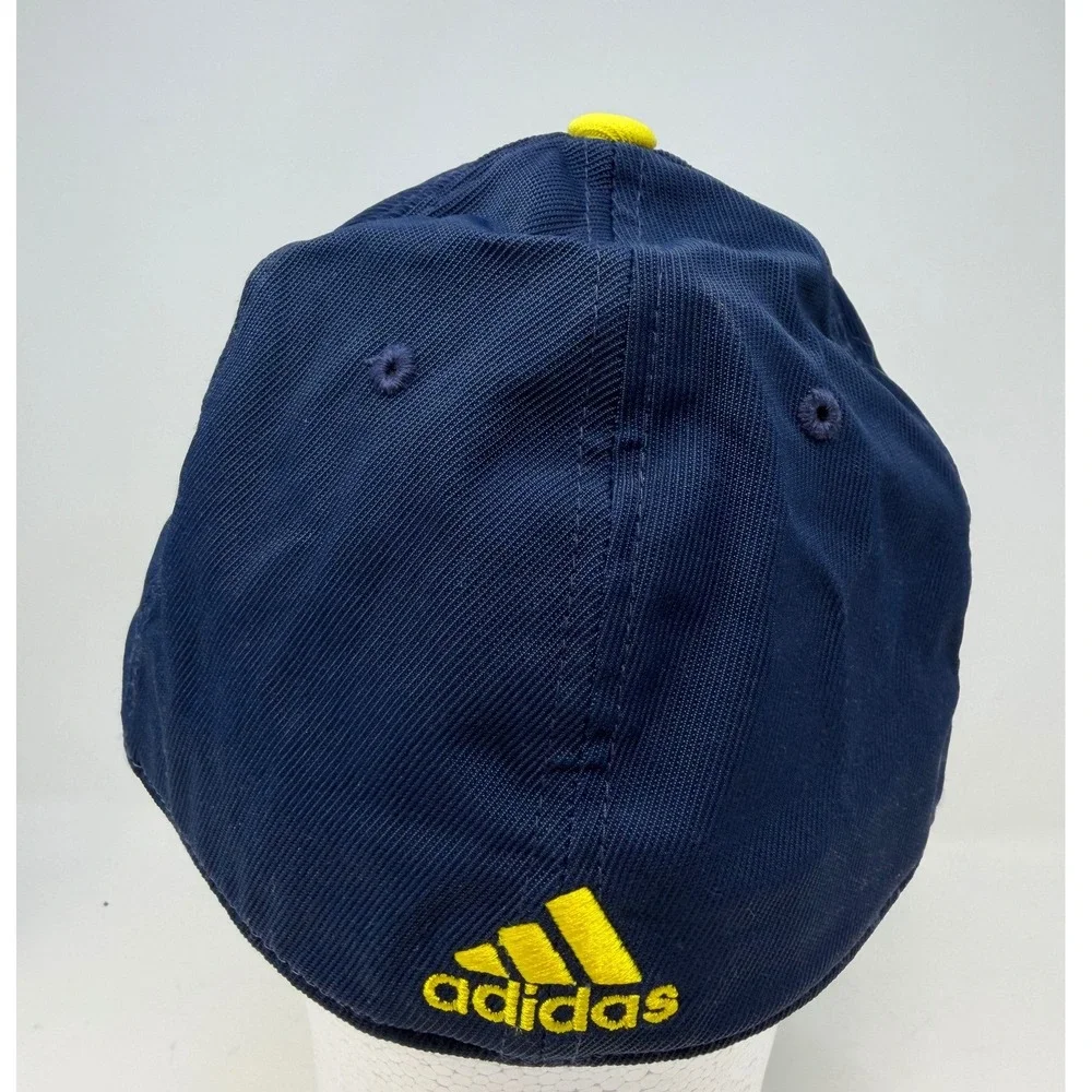 Adidas Michigan Wolverines Hat Navy Blue American Flag‎ M Logo Climalite L/XL